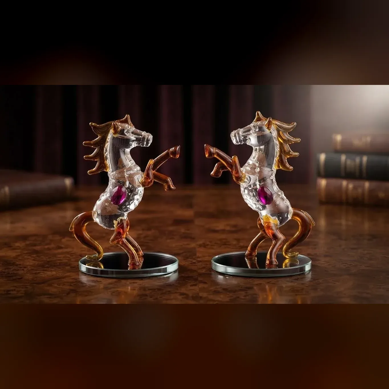 Glass Horse Figurine