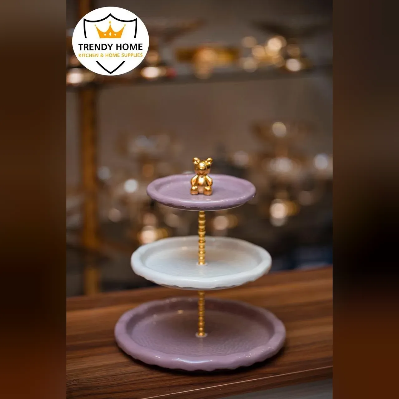 3-Tier Ceramic Cake Stand