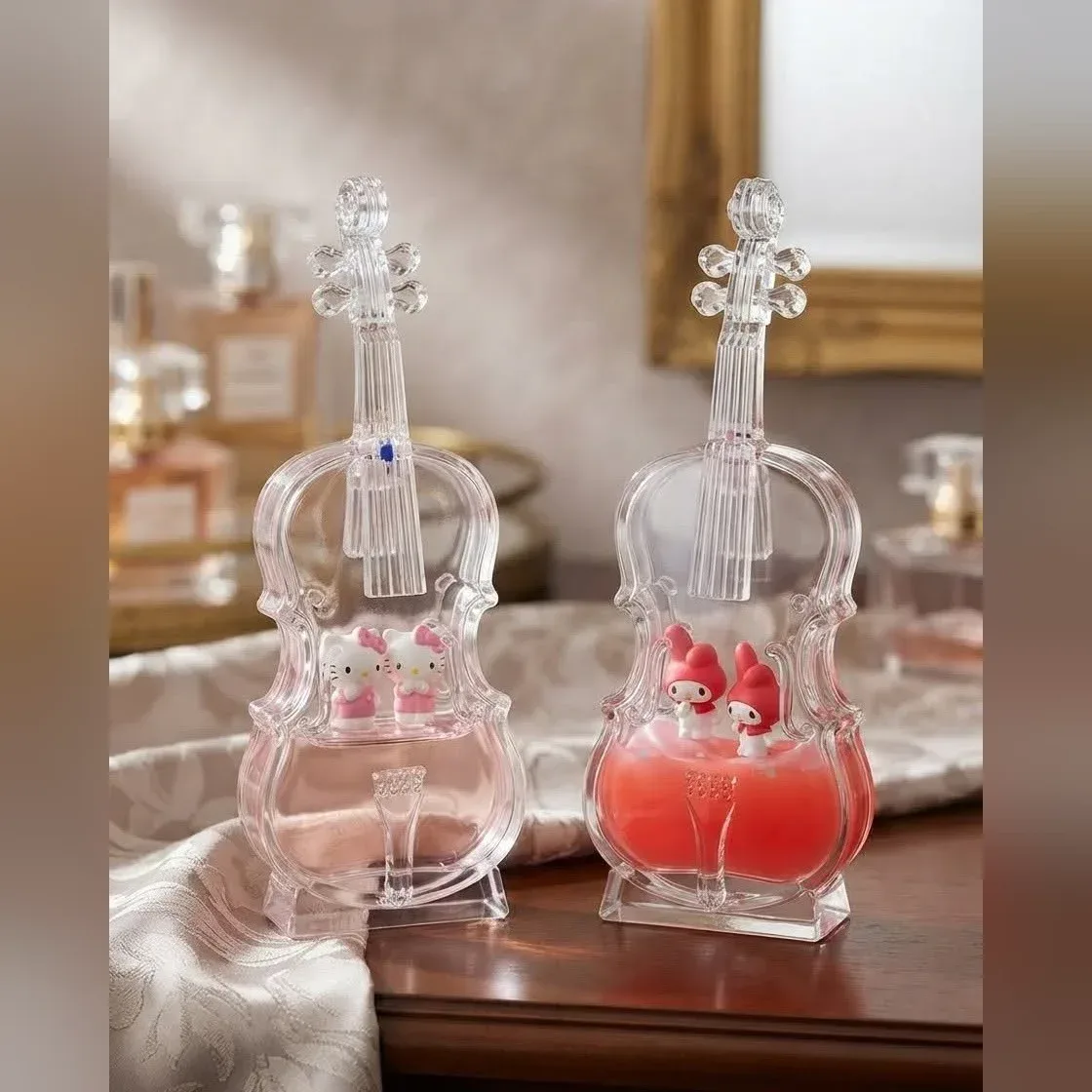 Clear Violin Figurine Ornament