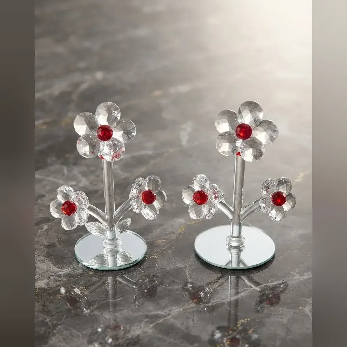 Crystal Flower Figurine