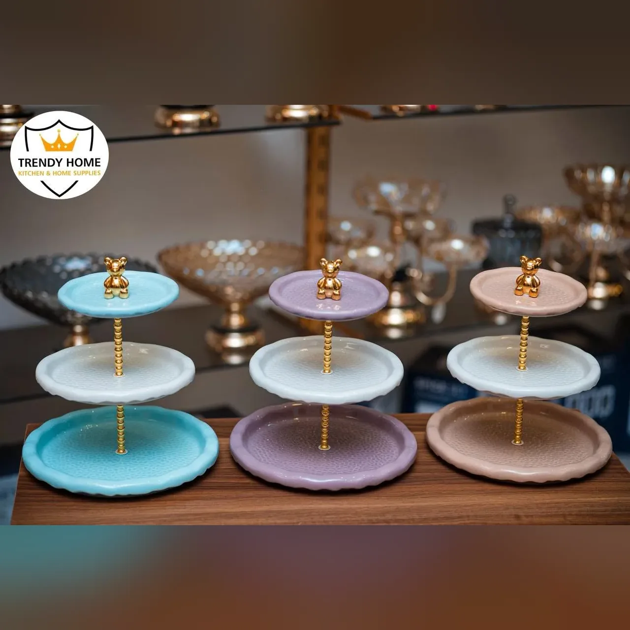 3-Tier Ceramic Cake Stand