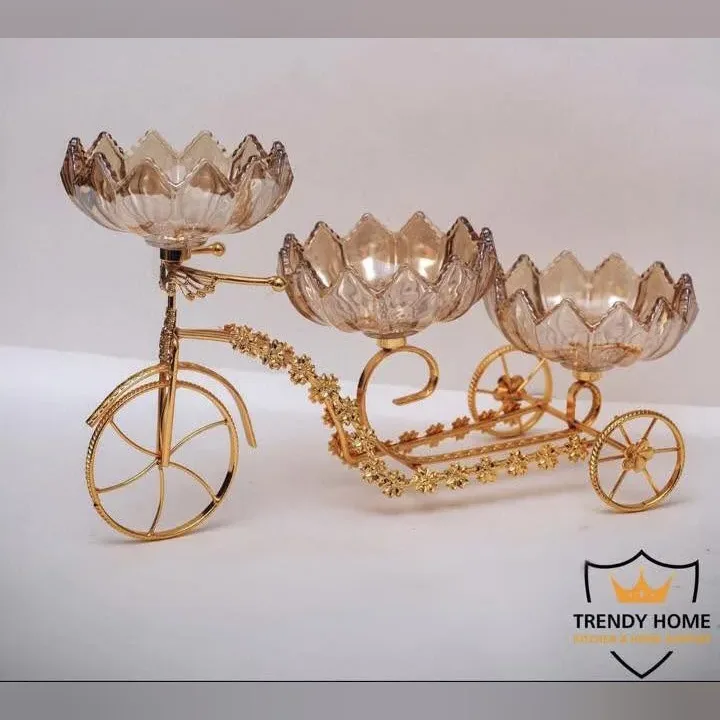 Gold Tricycle Candy Dish