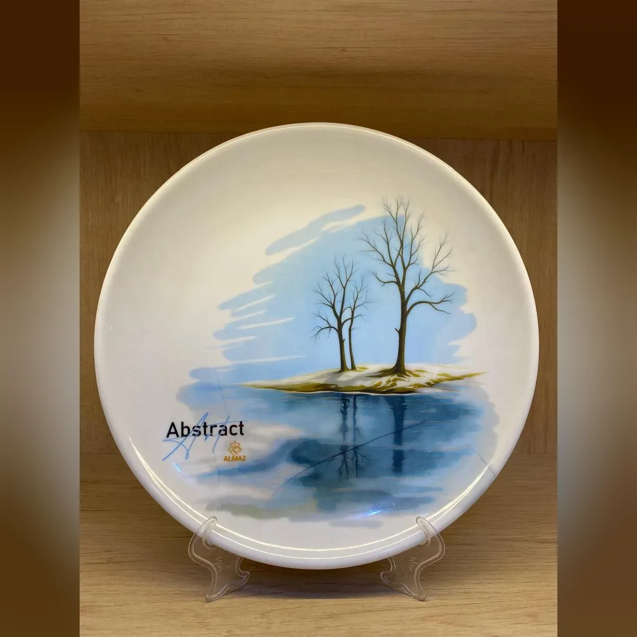 Decorative Ceramic Plate Winter Tree