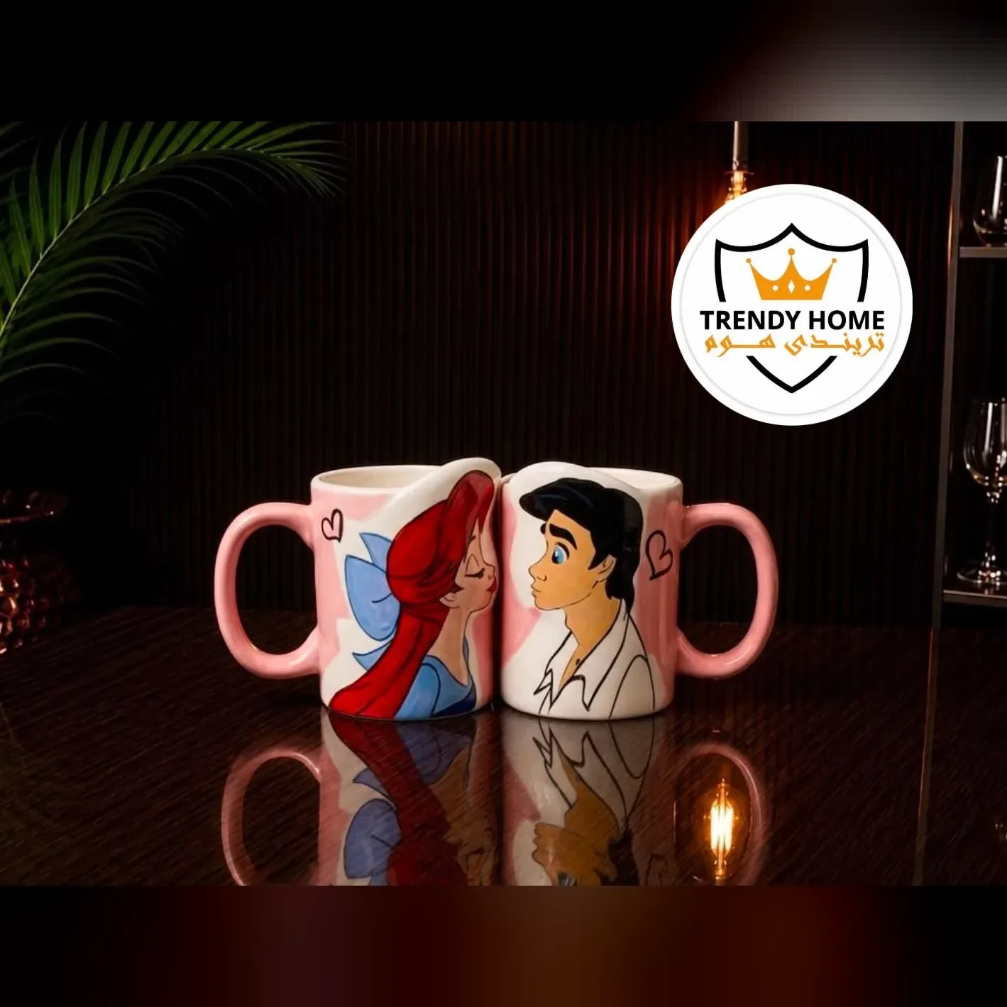 Couple Mermaid and Prince Mugs Set
