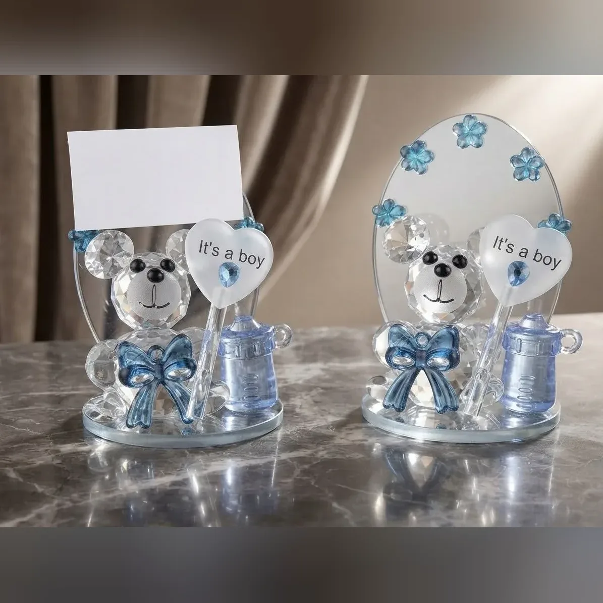 Crystal Teddy Bear Baby Favor