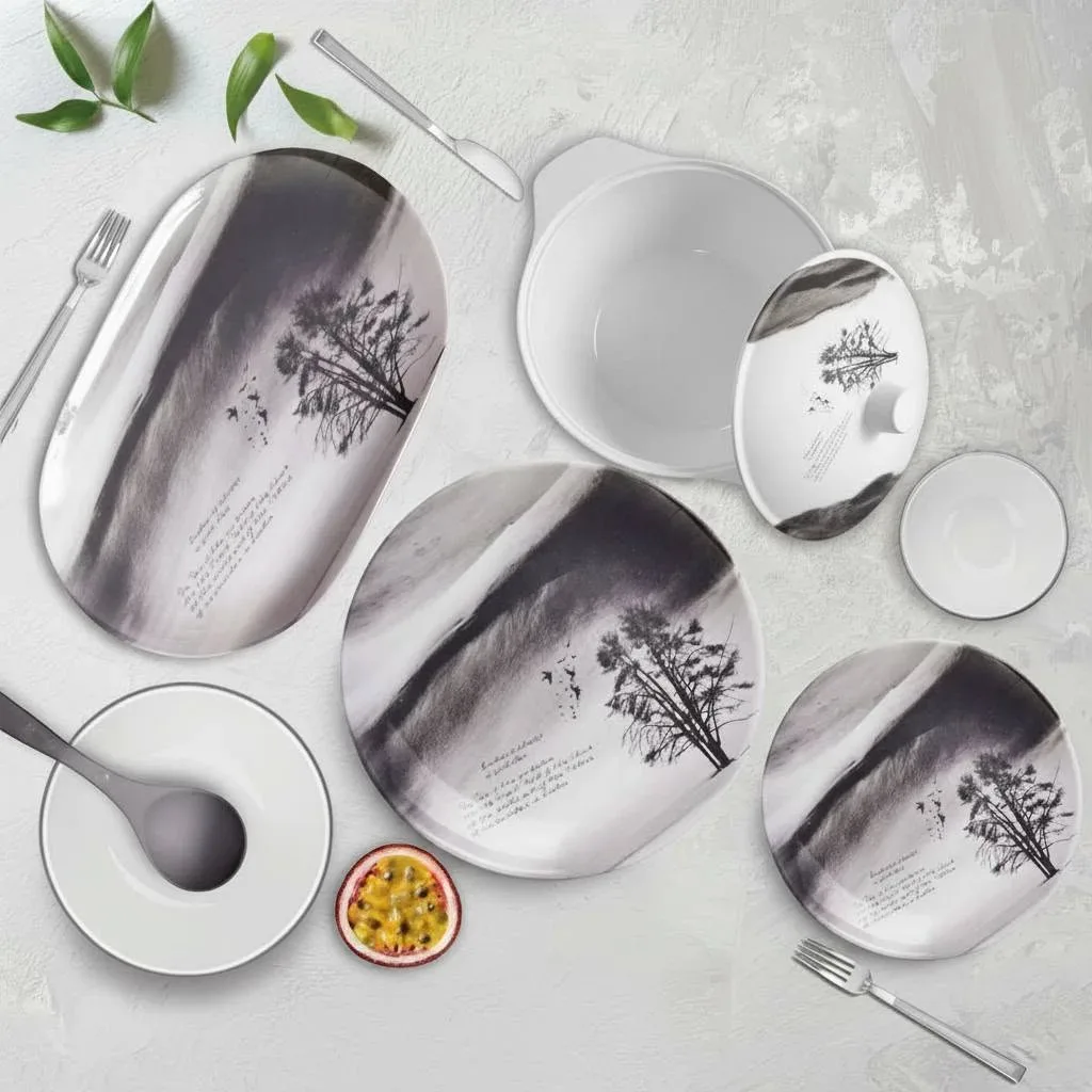 Landscape Ink Dinnerware Set