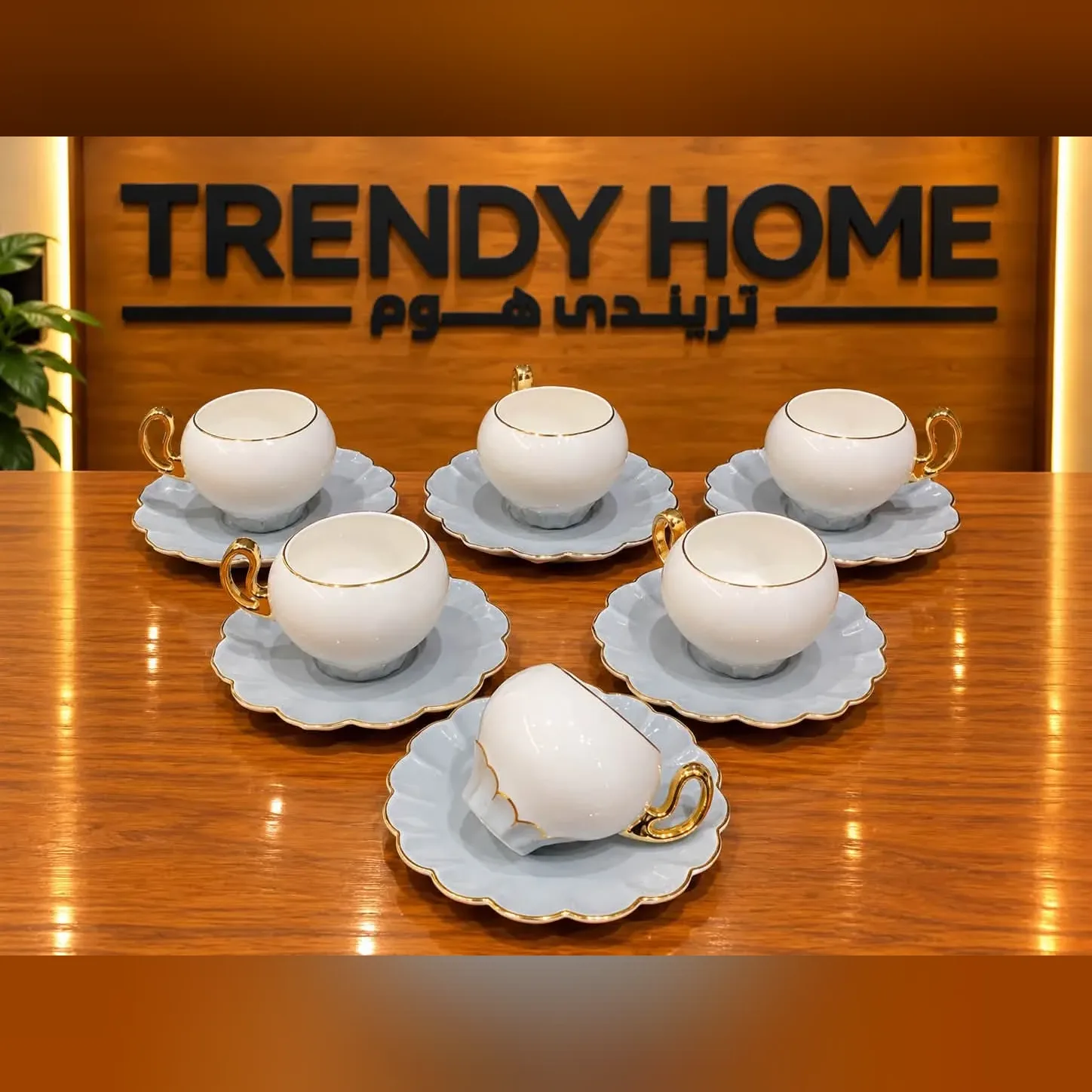Porcelain Tea Cup and Saucer Set