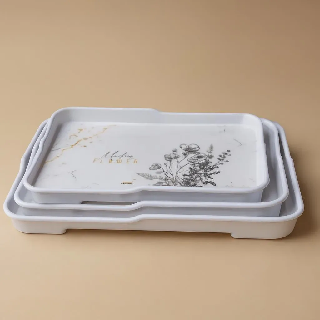 Nesting Serving Trays Set