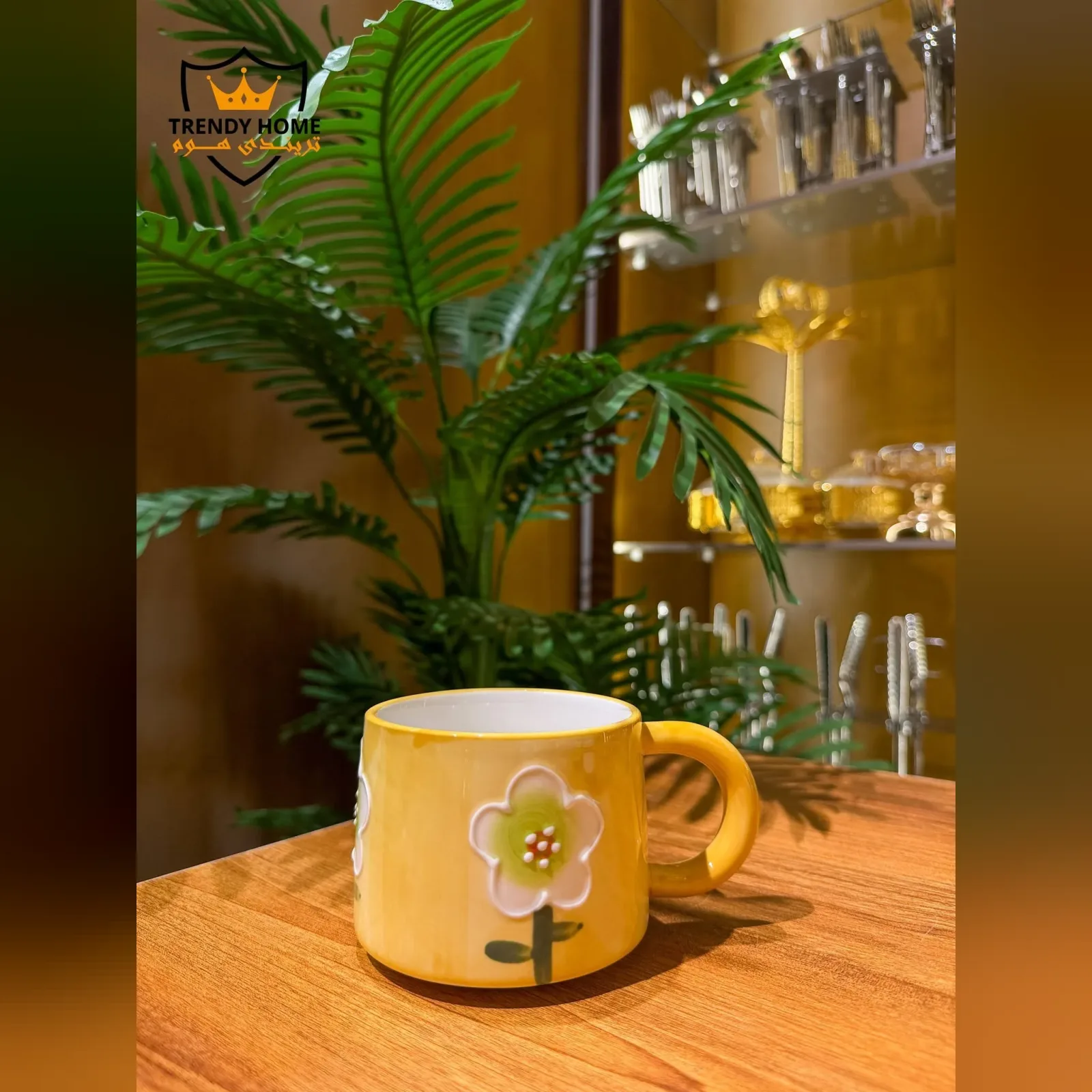 Yellow Flower Ceramic Mug