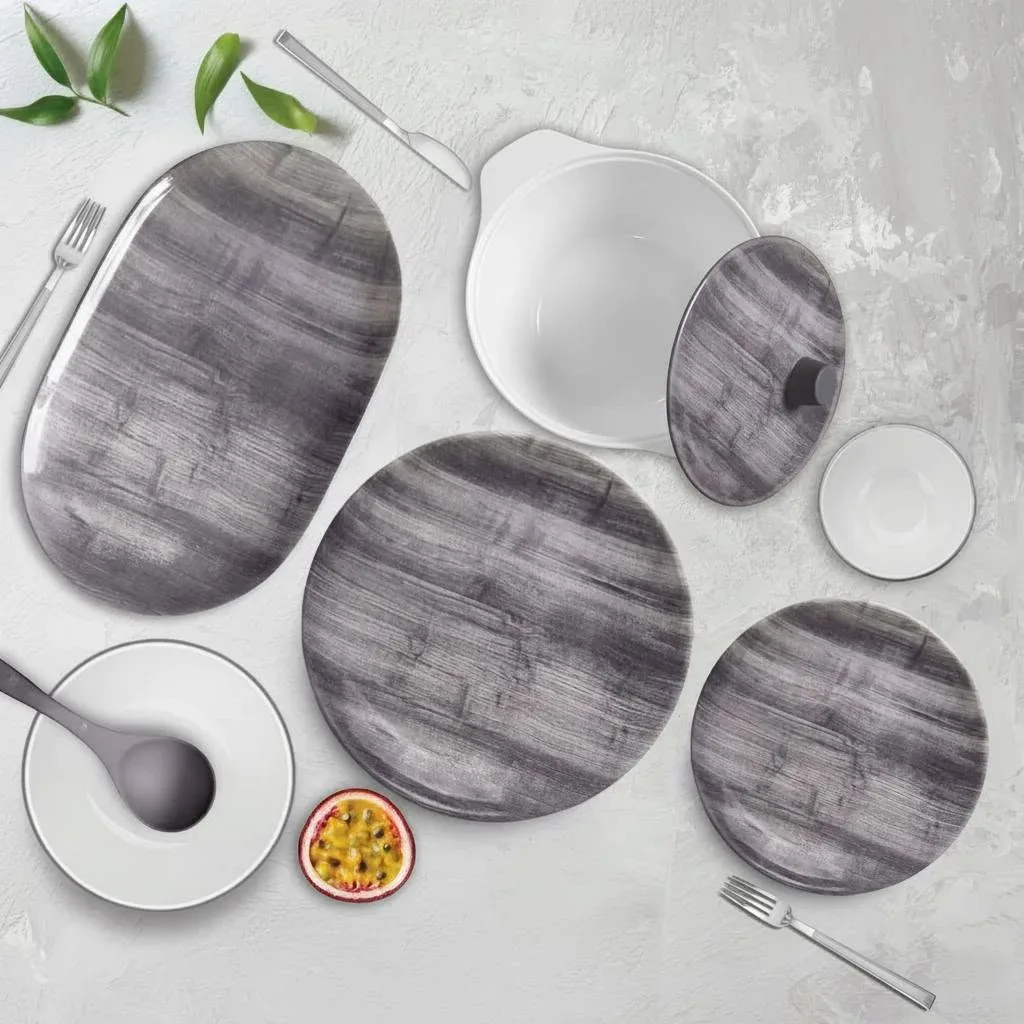Grey Dinnerware Set