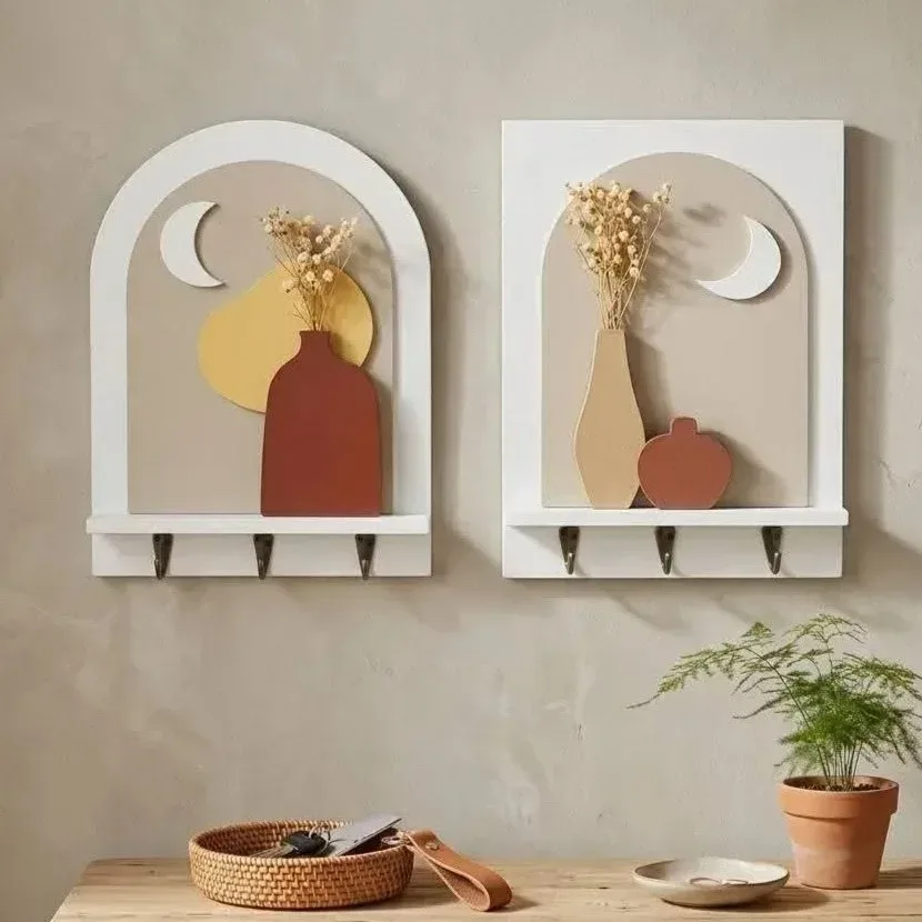 Wall Key Holder Shelf