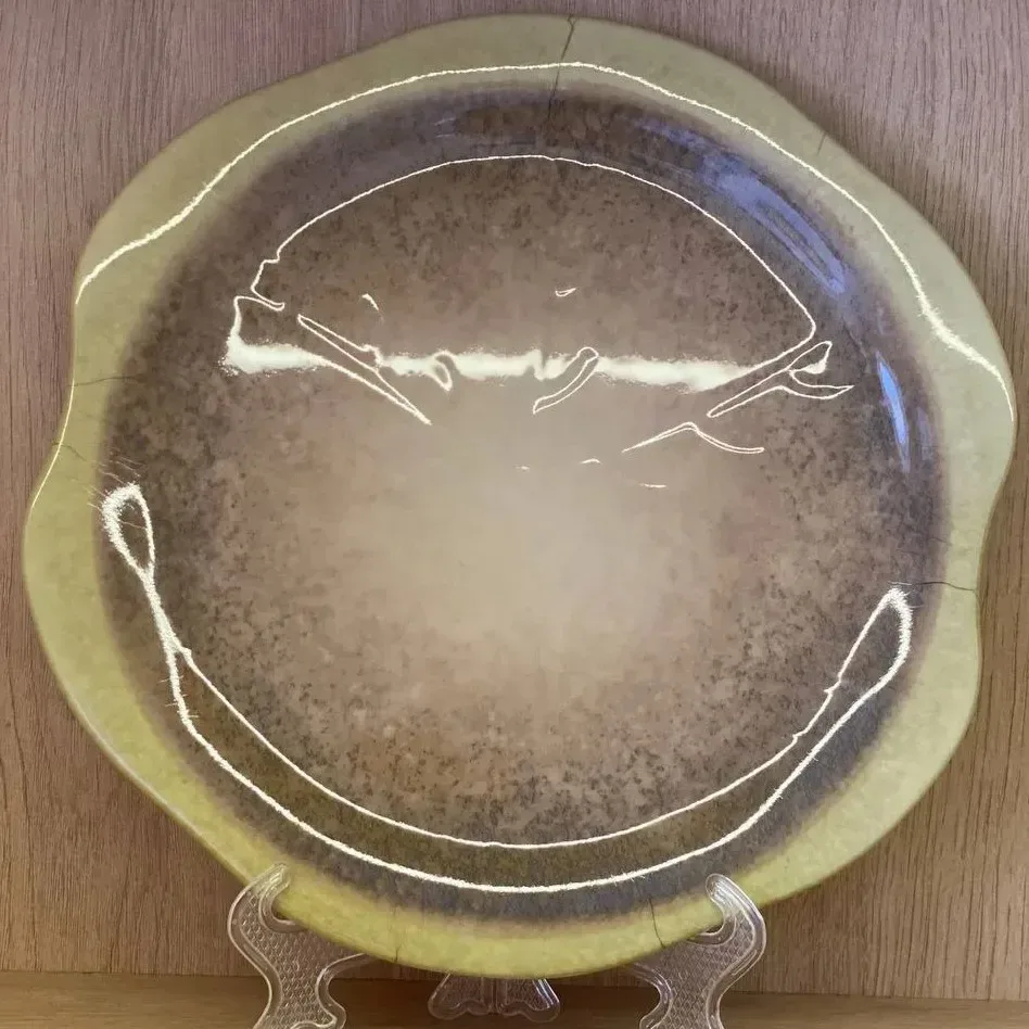 Glazed Ceramic Decorative Plate