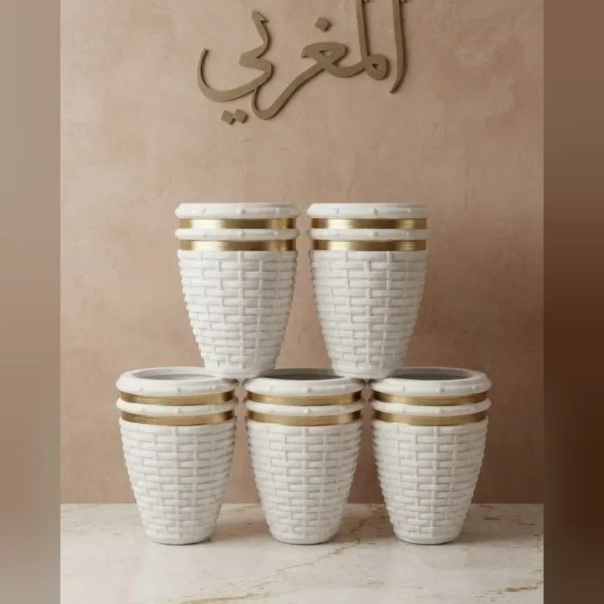 Woven Texture Ceramic Cups